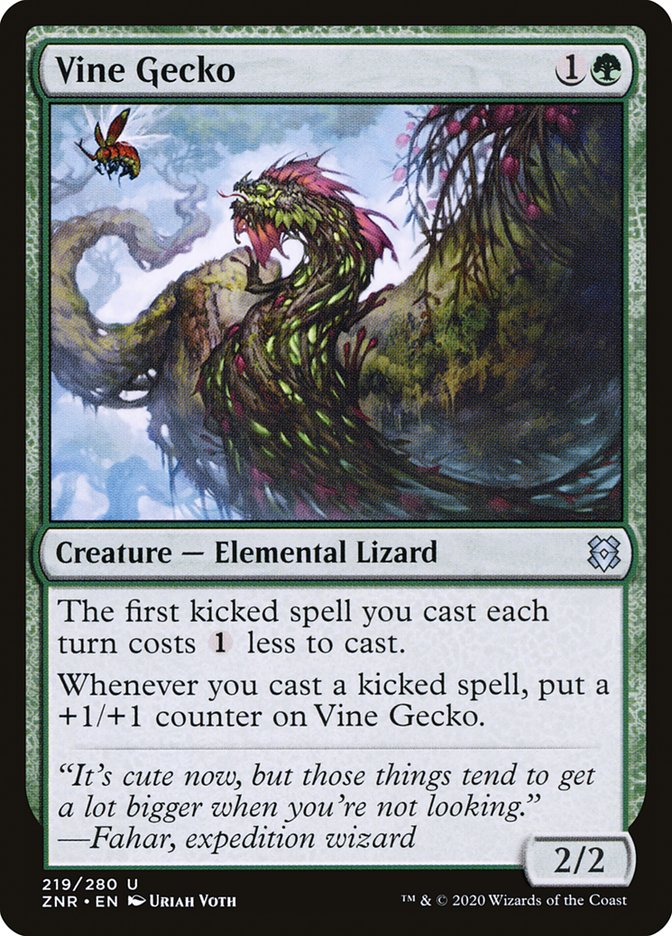 Vine Gecko [Zendikar Rising]-1