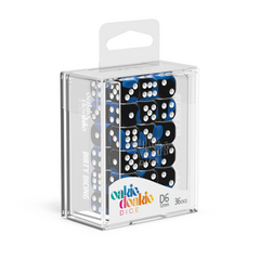 Oakie Doakie Dice D6 12 mm Glow in the Dark - Deep Ocean (36)-1