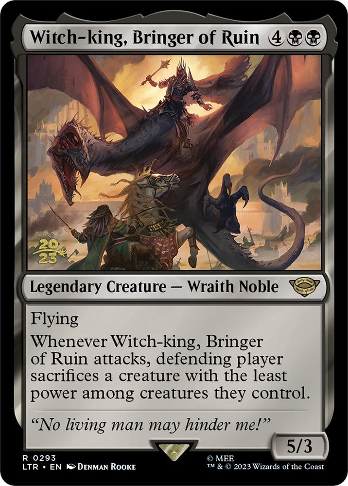 Witch-king, Bringer of Ruin [The Lord of the Rings: Tales of Middle-Earth Prerelease Promos]-1