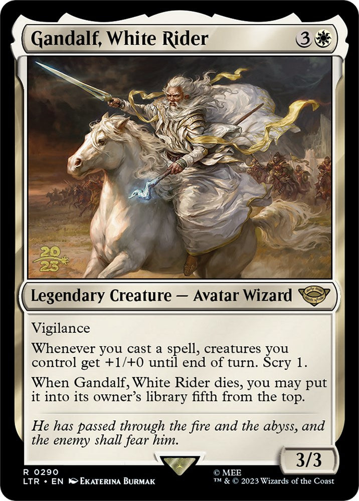 Gandalf, White Rider [The Lord of the Rings: Tales of Middle-Earth Prerelease Promos]-1