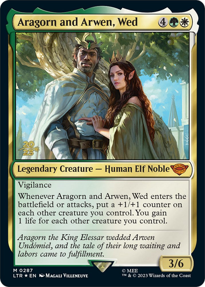 Aragorn and Arwen, Wed [The Lord of the Rings: Tales of Middle-Earth Prerelease Promos]-1