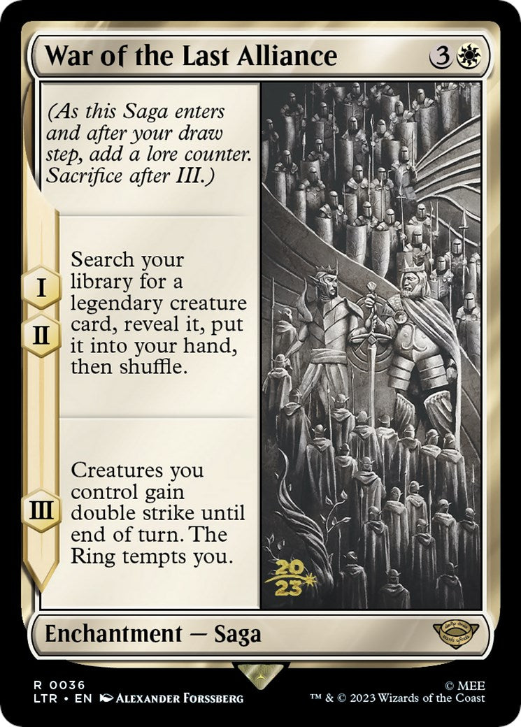 War of the Last Alliance [The Lord of the Rings: Tales of Middle-Earth Prerelease Promos]-1
