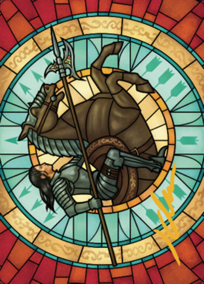 Tori D'Avenant, Fury Rider Art Card (Gold-Stamped Signature) [Dominaria United Art Series]-1