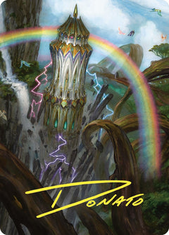 Command Tower Art Card (Gold-Stamped Signature) [Commander Masters Art Series]-1