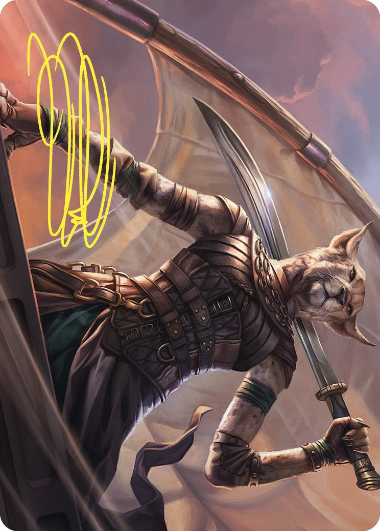 Mirri, Weatherlight Duelist Art Card (Gold-Stamped Signature) [Commander Masters Art Series]-1
