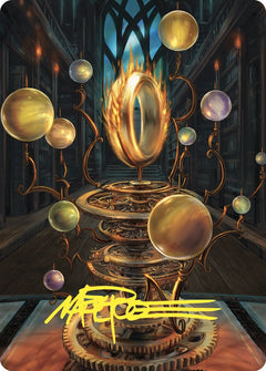 Sol Ring Art Card (Gold-Stamped Signature) [Commander Masters Art Series]-1