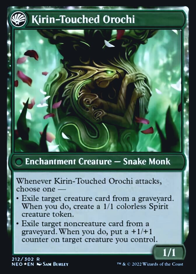 Teachings of the Kirin // Kirin-Touched Orochi [Kamigawa: Neon Dynasty Prerelease Promos]-2