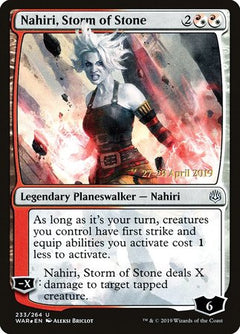 Nahiri, Storm of Stone [War of the Spark Promos]-1
