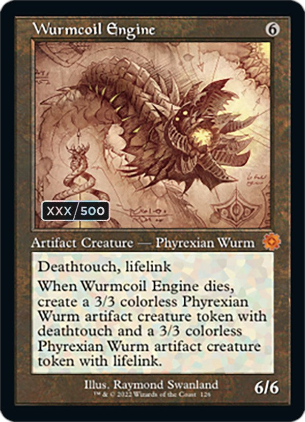 Wurmcoil Engine (Retro Schematic) (Serialized) [The Brothers' War Retro Artifacts]-1