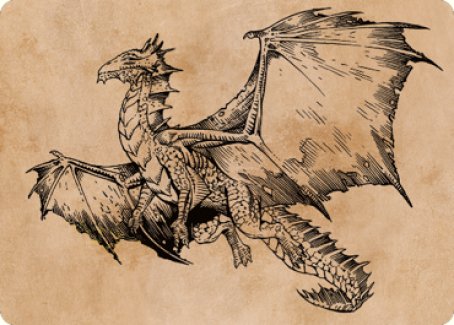 Ancient Bronze Dragon Art Card (58) [Commander Legends: Battle for Baldur's Gate Art Series]-1