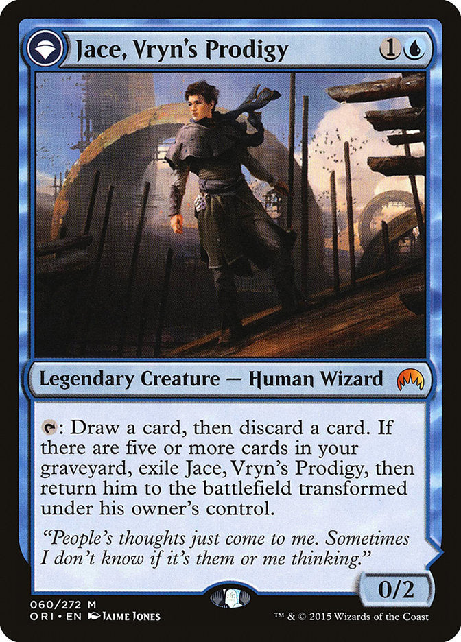 Jace, Vryn's Prodigy // Jace, Telepath Unbound [Magic Origins]-1
