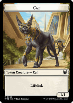 Cat (0006) // Pegasus Double-Sided Token [Wilds of Eldraine Commander Tokens]-1