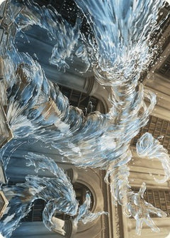Splashy Spellcaster Art Card [Wilds of Eldraine Art Series]-1