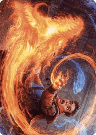 Frantic Firebolt Art Card [Wilds of Eldraine Art Series]-1