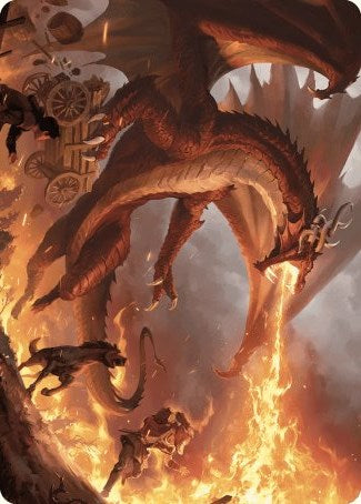 Realm-Scorcher Hellkite Art Card [Wilds of Eldraine Art Series]-1
