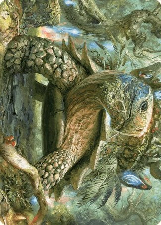 Blossoming Tortoise Art Card [Wilds of Eldraine Art Series]-1