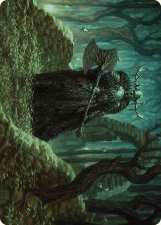 Mosswood Dreadknight Art Card [Wilds of Eldraine Art Series]-1