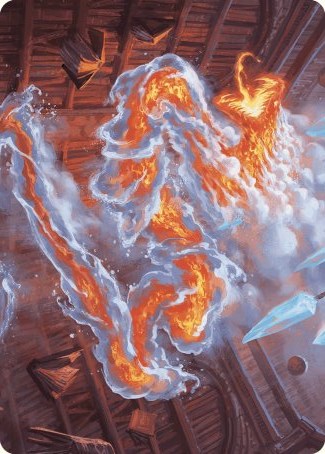 Scalding Viper Art Card [Wilds of Eldraine Art Series]-1