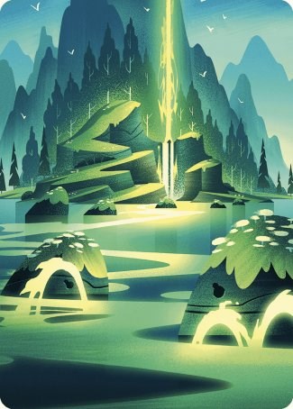 Leyline of Abundance Art Card [Wilds of Eldraine Art Series]-1