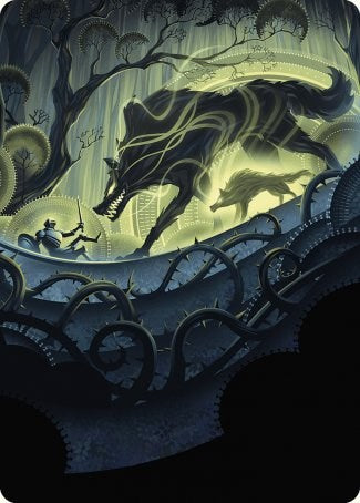 Unnatural Growth Art Card [Wilds of Eldraine Art Series]-1