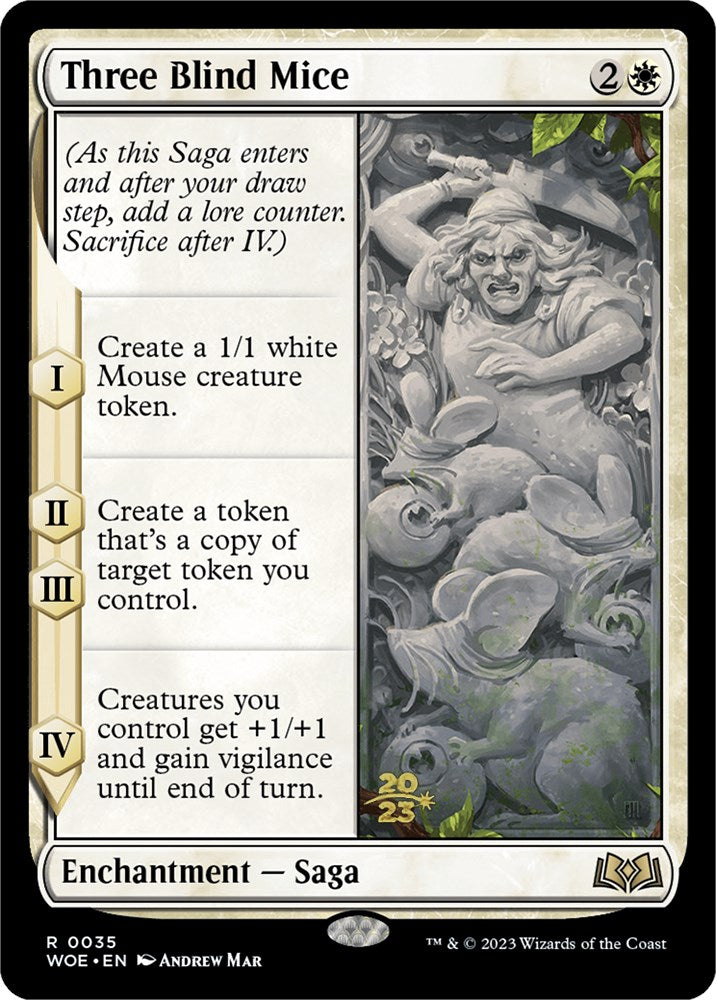 Three Blind Mice [Wilds of Eldraine Prerelease Promos]-1