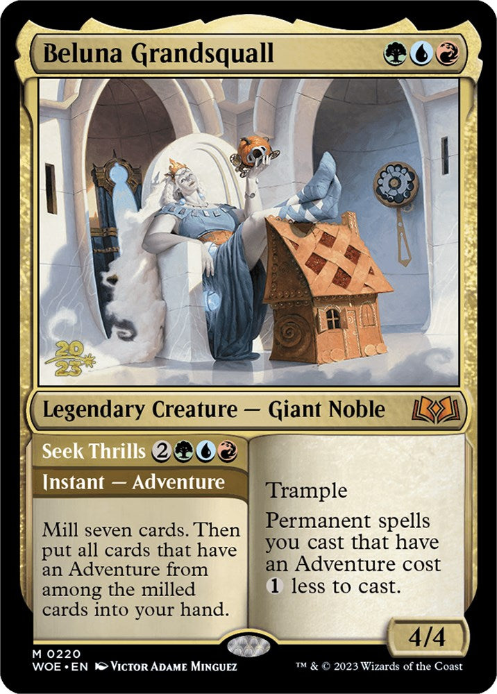 Beluna Grandsquall // Seek Thrills [Wilds of Eldraine Prerelease Promos]-2