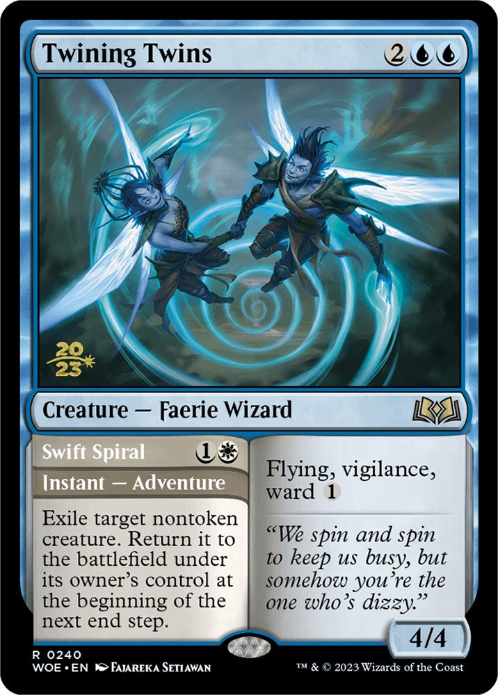 Twining Twins // Swift Spiral [Wilds of Eldraine Prerelease Promos]-2