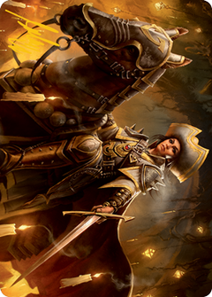 Seasoned Cathar Art Card (Gold-Stamped Signature) [Innistrad: Midnight Hunt Art Series]-1