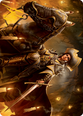 Seasoned Cathar Art Card (Gold-Stamped Signature) [Innistrad: Midnight Hunt Art Series]-1