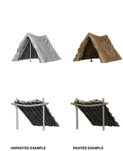 WizKids Deep Cuts Unpainted Miniatures Tent & Lean-To-1