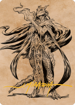 Lozhan, Dragons' Legacy Art Card (Gold-Stamped Signature) [Commander Legends: Battle for Baldur's Gate Art Series]-1