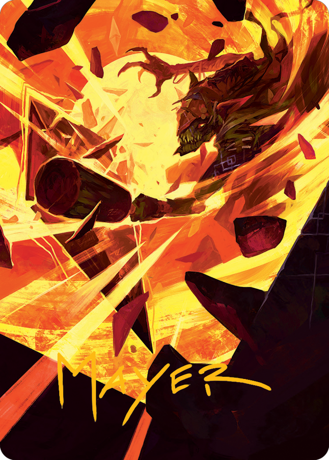 Zada, Hedron Grinder Art Card (Gold-Stamped Signature) [March of the Machine Art Series]-1