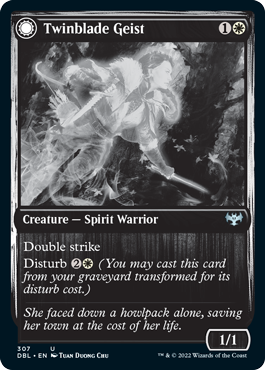 Twinblade Geist // Twinblade Invocation [Innistrad: Double Feature]-1