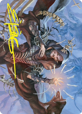 Valentin, Dean of the Vein Art Card (Gold-Stamped Signature) [Strixhaven: School of Mages Art Series]-1