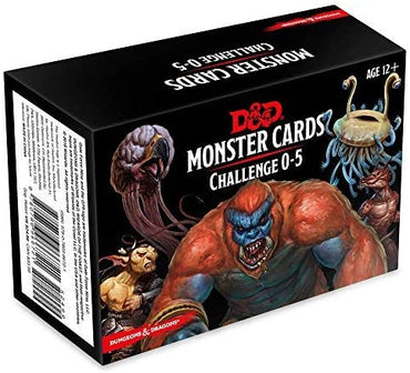D&D Spellbook Cards Monster Challenge Deck 0-5 (179 cards)