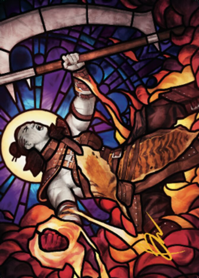 Garna, Bloodfist of Keld Art Card (Gold-Stamped Signature) [Dominaria United Art Series]-1