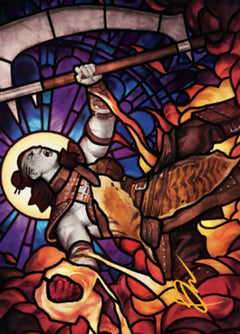 Garna, Bloodfist of Keld Art Card (Gold-Stamped Signature) [Dominaria United Art Series]-1