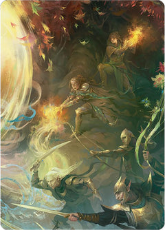 Rally the Galadhrim Art Card [The Lord of the Rings: Tales of Middle-earth Art Series]-1