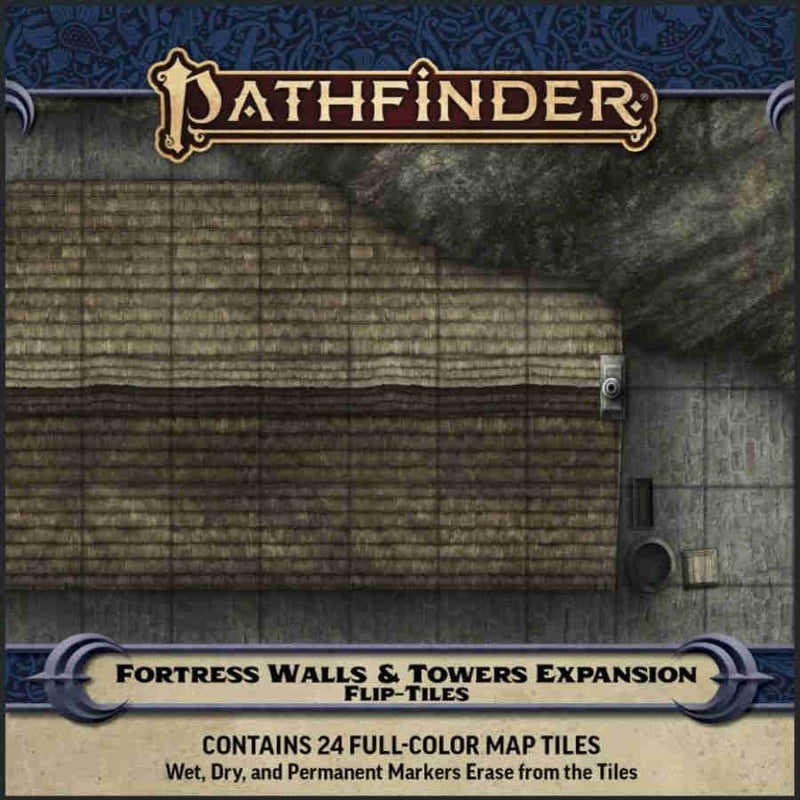 Pathfinder Accessories Flip Tiles Fortress Walls & Towers Expansion-1