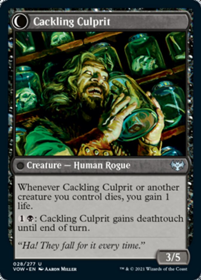 Panicked Bystander // Cackling Culprit [Innistrad: Crimson Vow]-2