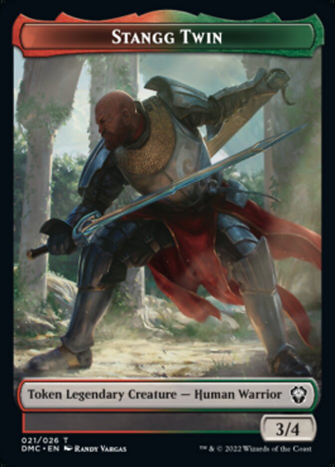 Phyrexian // Stangg Twin Double-Sided Token [Dominaria United Tokens]-2