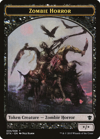 Zombie Horror Token [Dragons of Tarkir Tokens]-1
