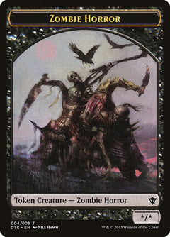 Zombie Horror Token [Dragons of Tarkir Tokens]-1