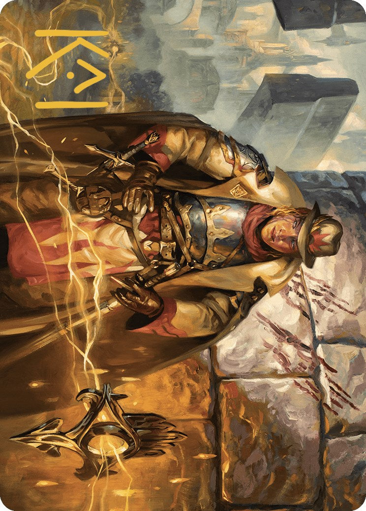 Tenth District Hero Art Card (Gold-Stamped Signature) [Murders at Karlov Manor Art Series]-1
