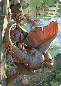 Loxodon Eavesdropper Art Card [Murders at Karlov Manor Art Series]-1