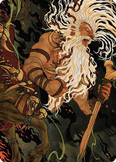 Yarus, Roar of the Old Gods Art Card (46/49) [Murders at Karlov Manor Art Series]-1