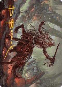 Yarus, Roar of the Old Gods Art Card (24/49) (Gold-Stamped Signature) [Murders at Karlov Manor Art Series]-1