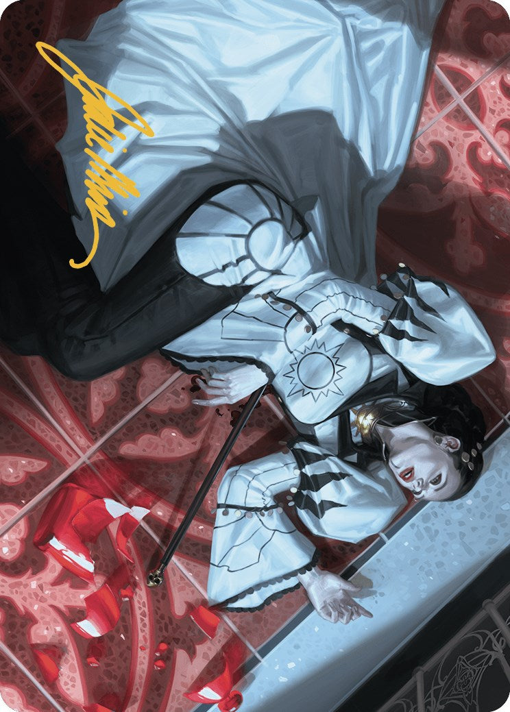 Deadly Complication Art Card (18/49) (Gold-Stamped Signature) [Murders at Karlov Manor Art Series]-1