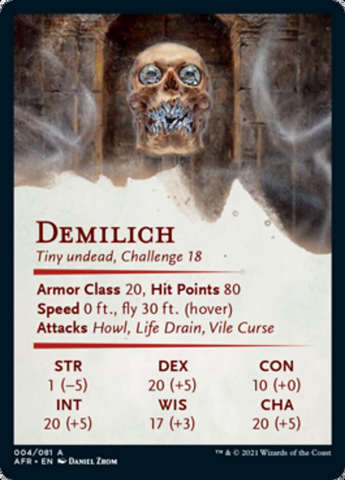 Demilich Art Card [Dungeons & Dragons: Adventures in the Forgotten Realms Art Series]-2