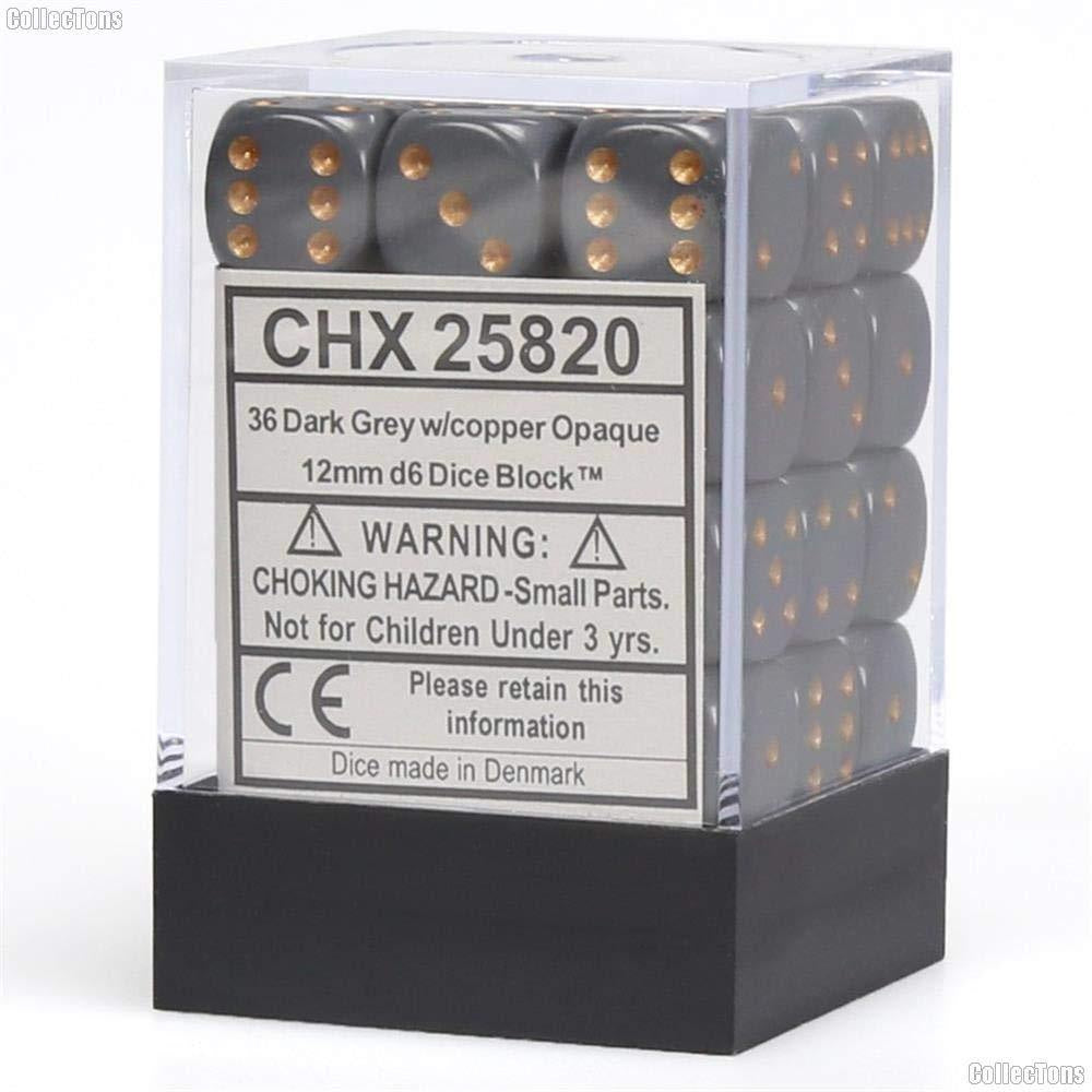 CHX 25820 Opaque 12mm d6 Dark Grey/Copper Block (36)-1